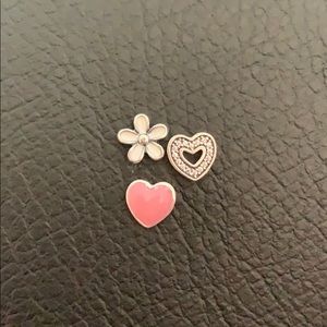 Heart & Flower Charms Pandora Floating Locket ❤️🌸